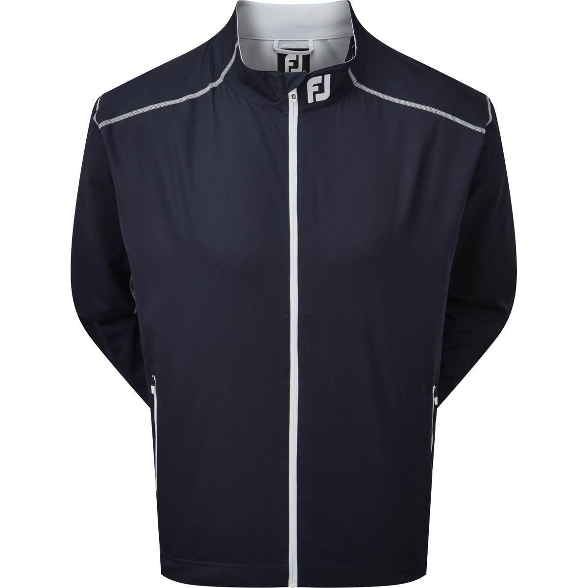 Footjoy Full-Zip Windshirt Herre Jakke - Navy With White - Str. M