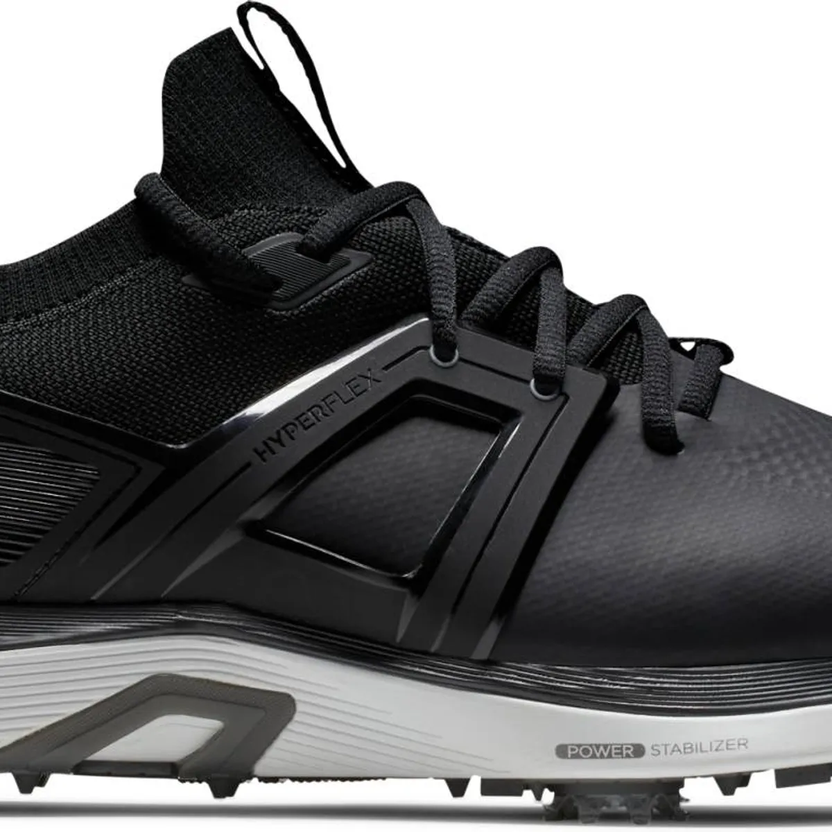 Footjoy HyperFlex (2023) Vandtætte Herre Golfsko Med Spikes - Black/White/Grey - Str. 40 Normal