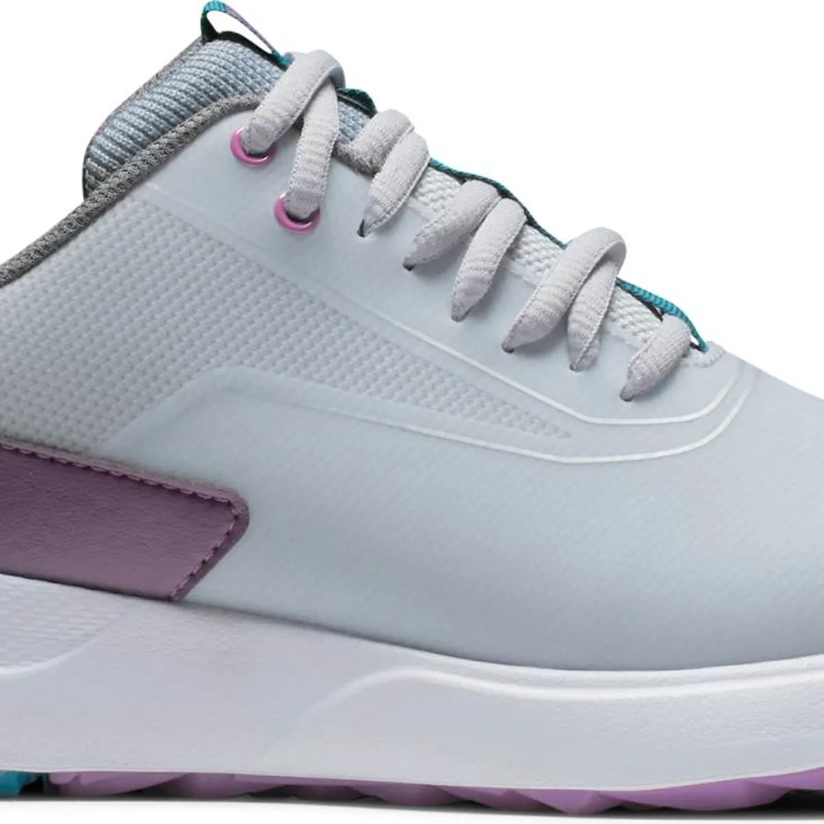 Footjoy Performa Vandtætte Dame Golfsko Uden Spikes - Grey/White/Purple - Str. 37 Bred