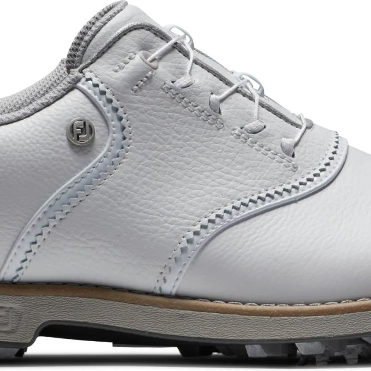 Footjoy Premiere Series (2024) BOA Vandtætte Dame Golfsko Med Spikes - All White - Str. 42 Normal