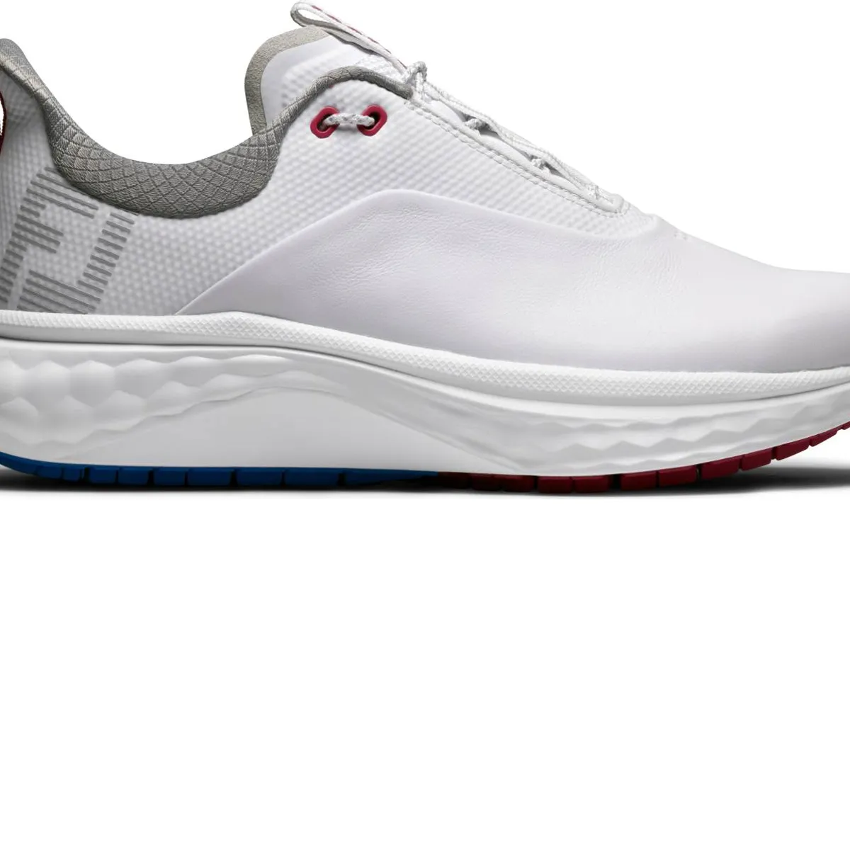 Footjoy Quantum Vandtætte Dame Golfsko Uden Spikes - White/Blue/Pink - Str. 39 Bred