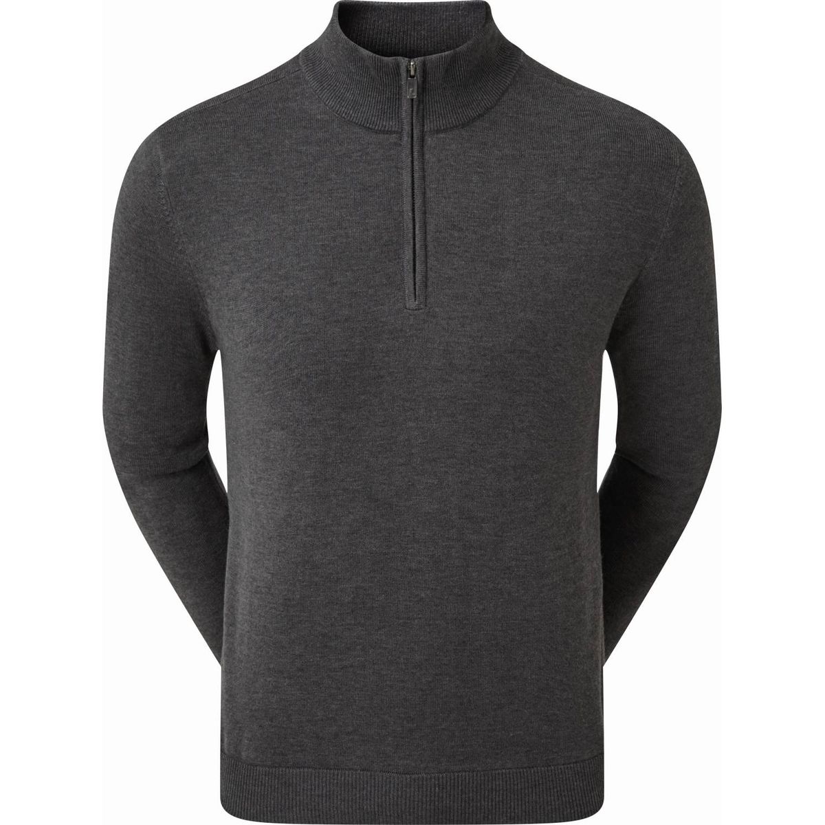 Footjoy Wool Lined 1/2 Zip Herre Pullover - Cha - Str. M