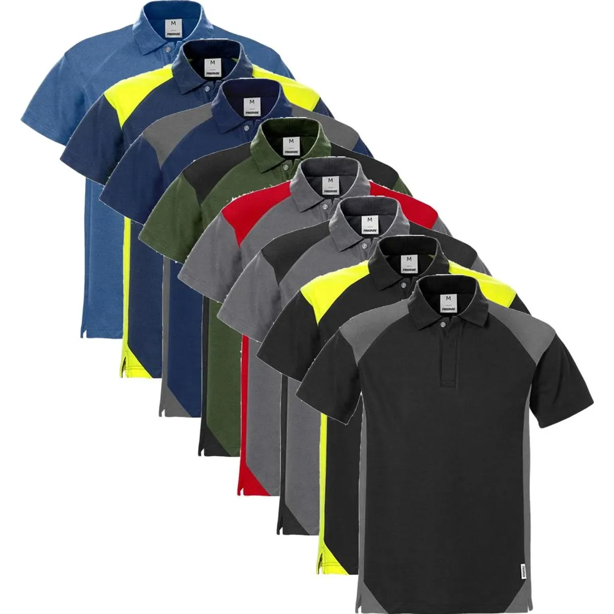 Fristads 122407 Poloshirt, Image Armygrøn/Sort M