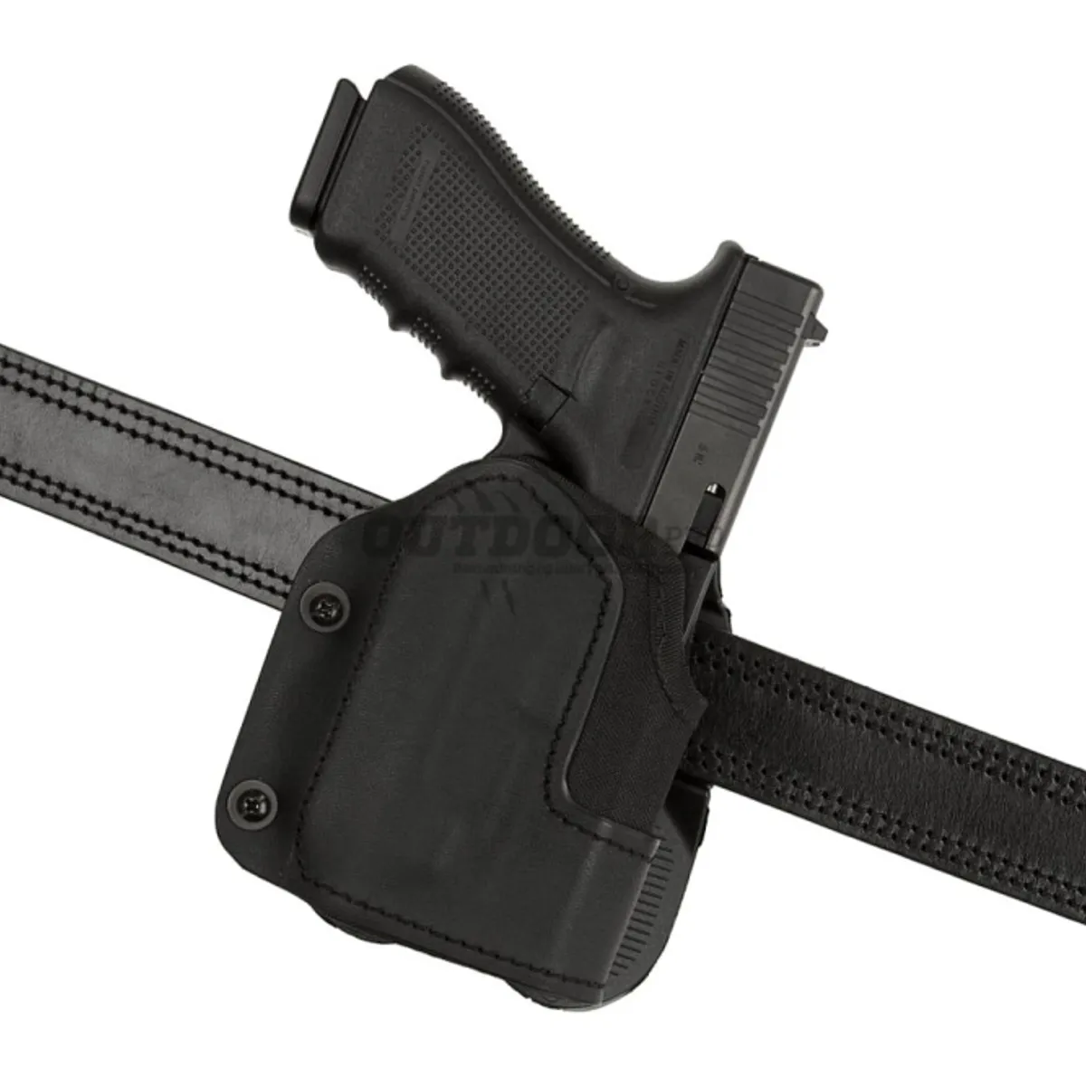 Frontline KNG Open Top Holster für Glock 17 GTL Paddle Black