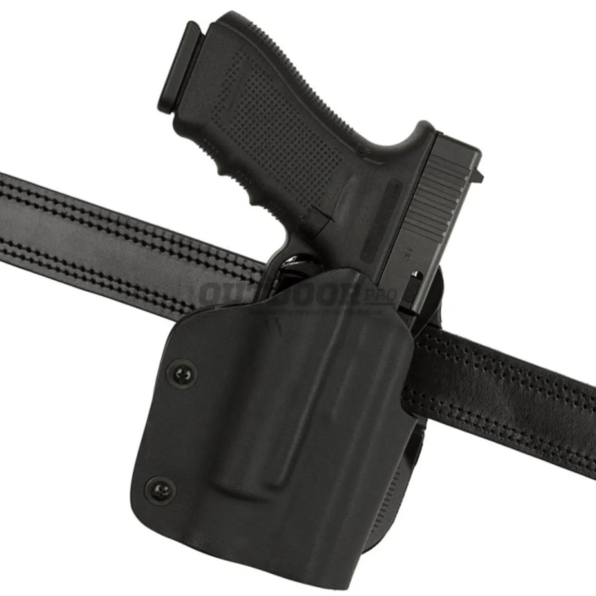 Frontline Open Top Kydex Holster für Glock 17 M3 / M6 Paddle Black