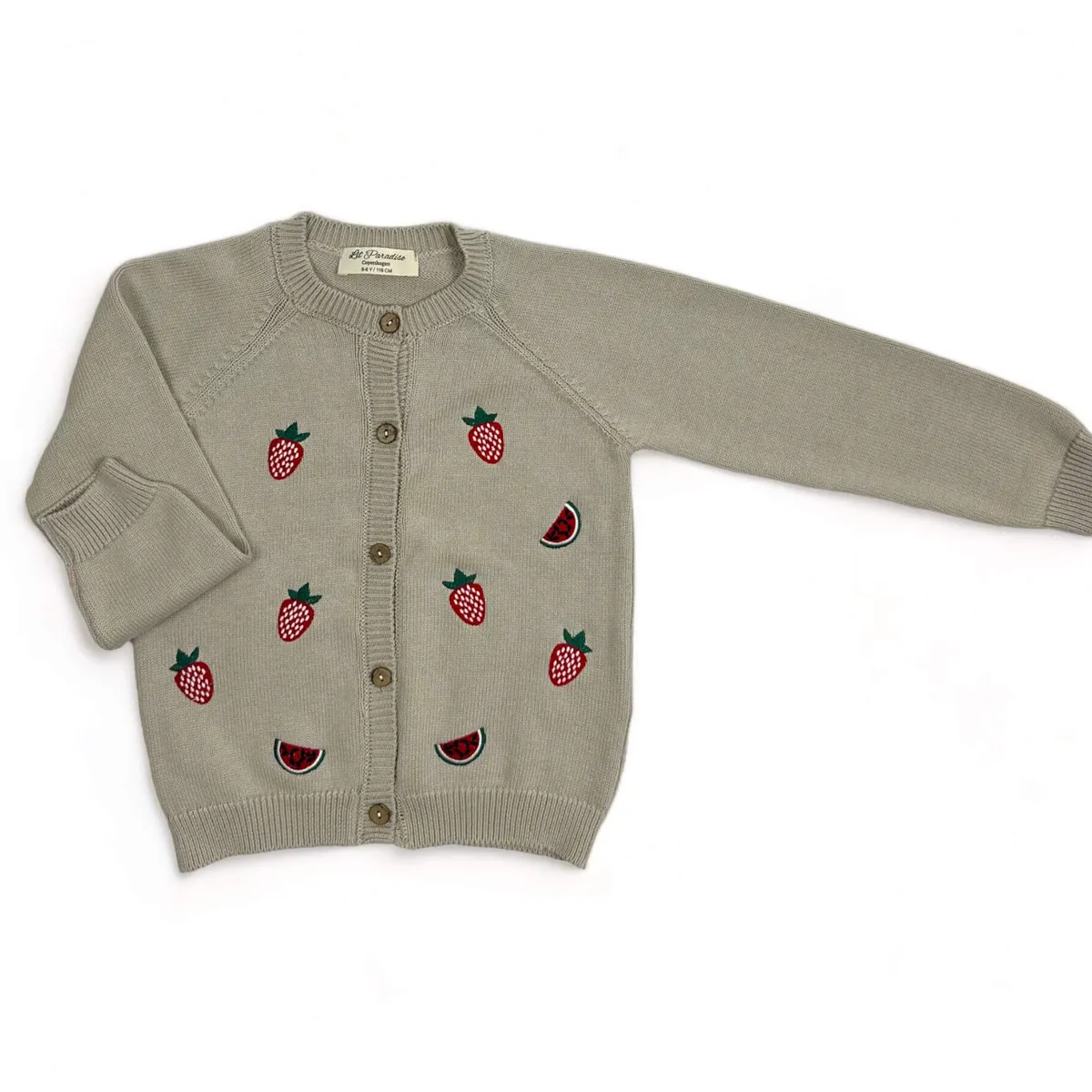 Fruity Fusion Cardigan - Beige / 9-10y - 140m