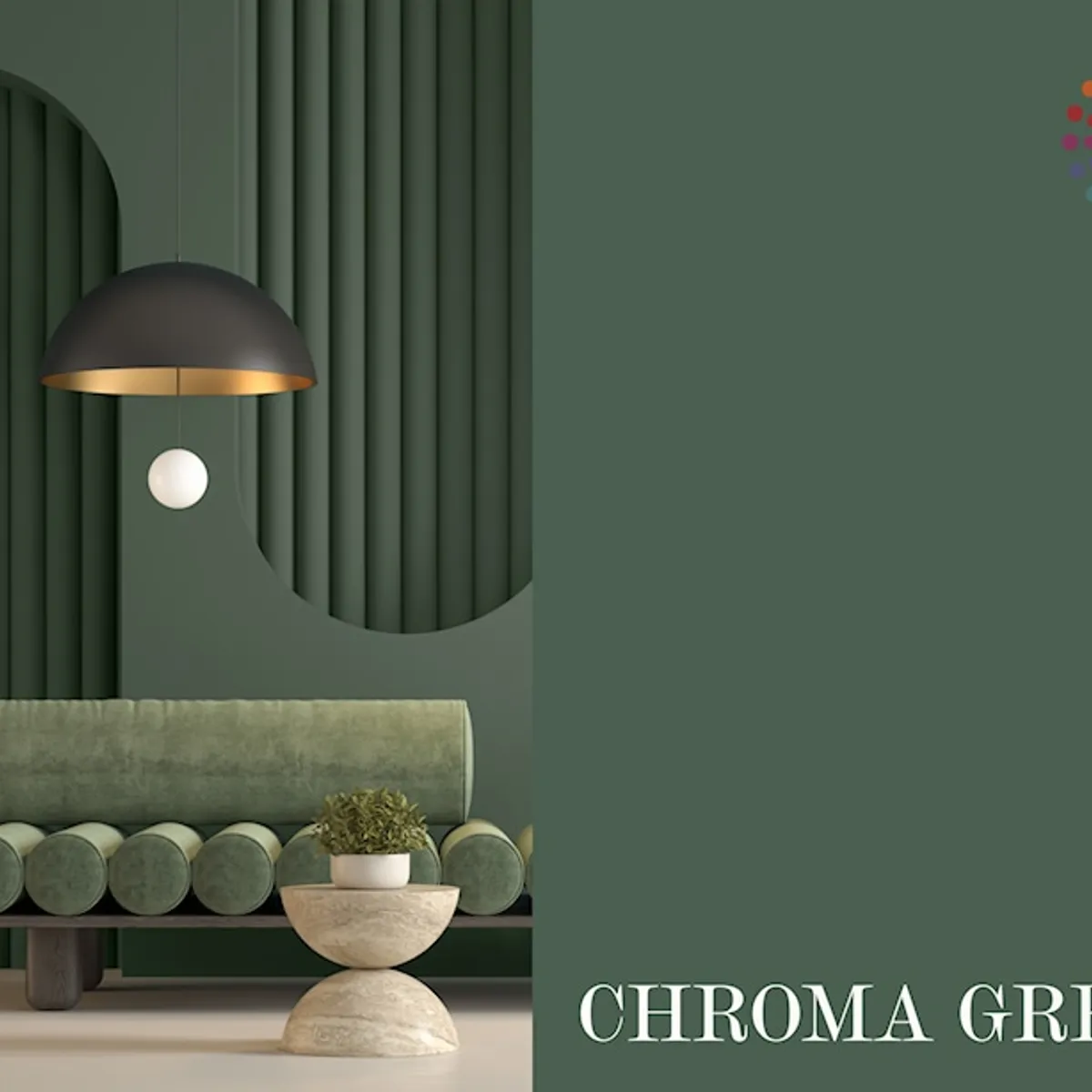 Gebenna Vægmaling: Chroma Green 9 liter