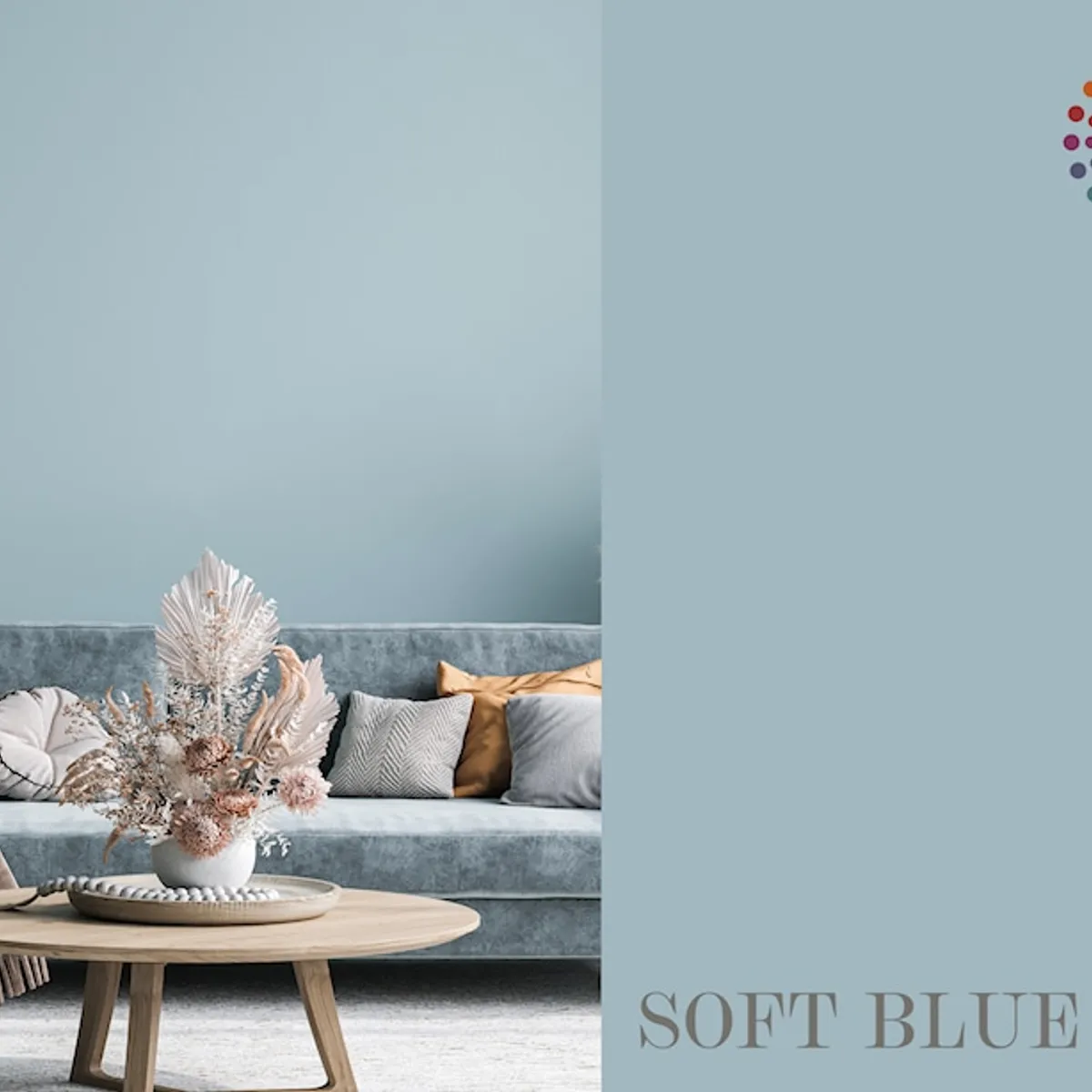 Gebenna Vægmaling: Soft Blue Farveprøve