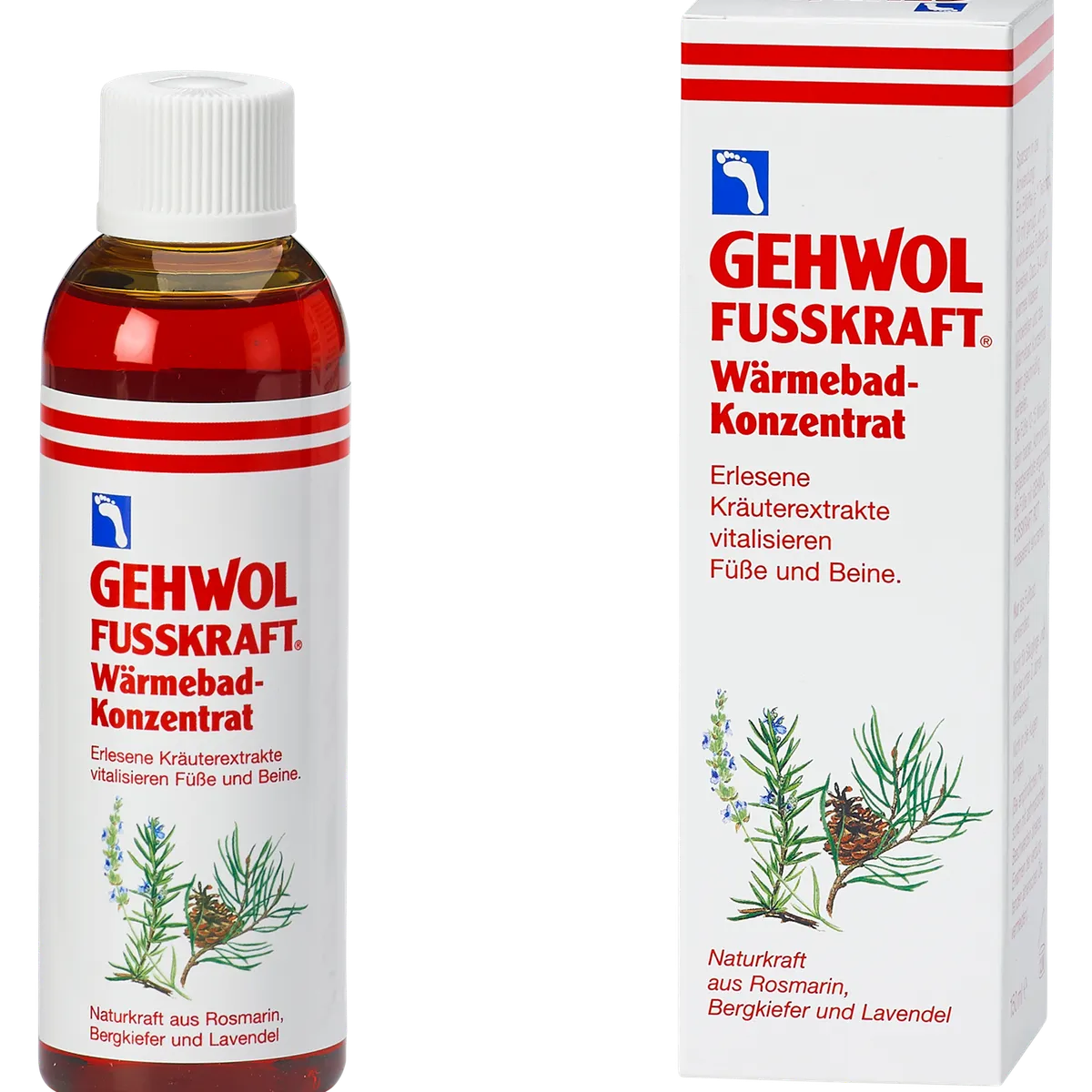 GEHWOL, Fusskraft Fodbad med varmende effekt, 150 ml - Fodbad, Varmende effekt, Bakteriedræbende, Dermatologisk Testet.