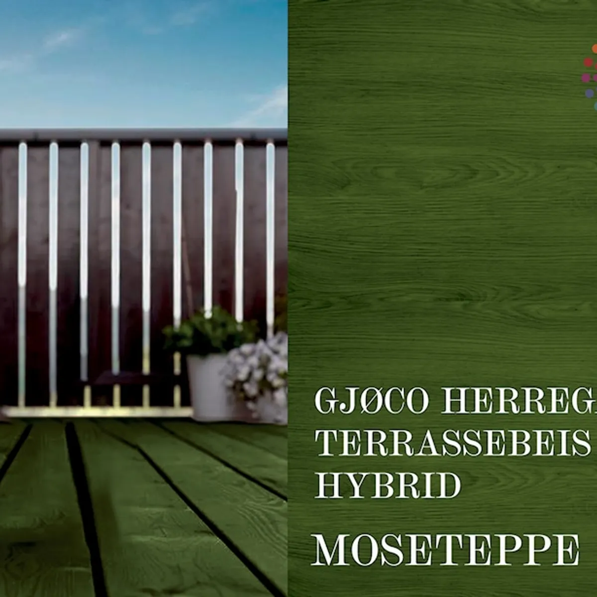 Gjøco Hybrid Terrassebeis: Moseteppe 9 liter