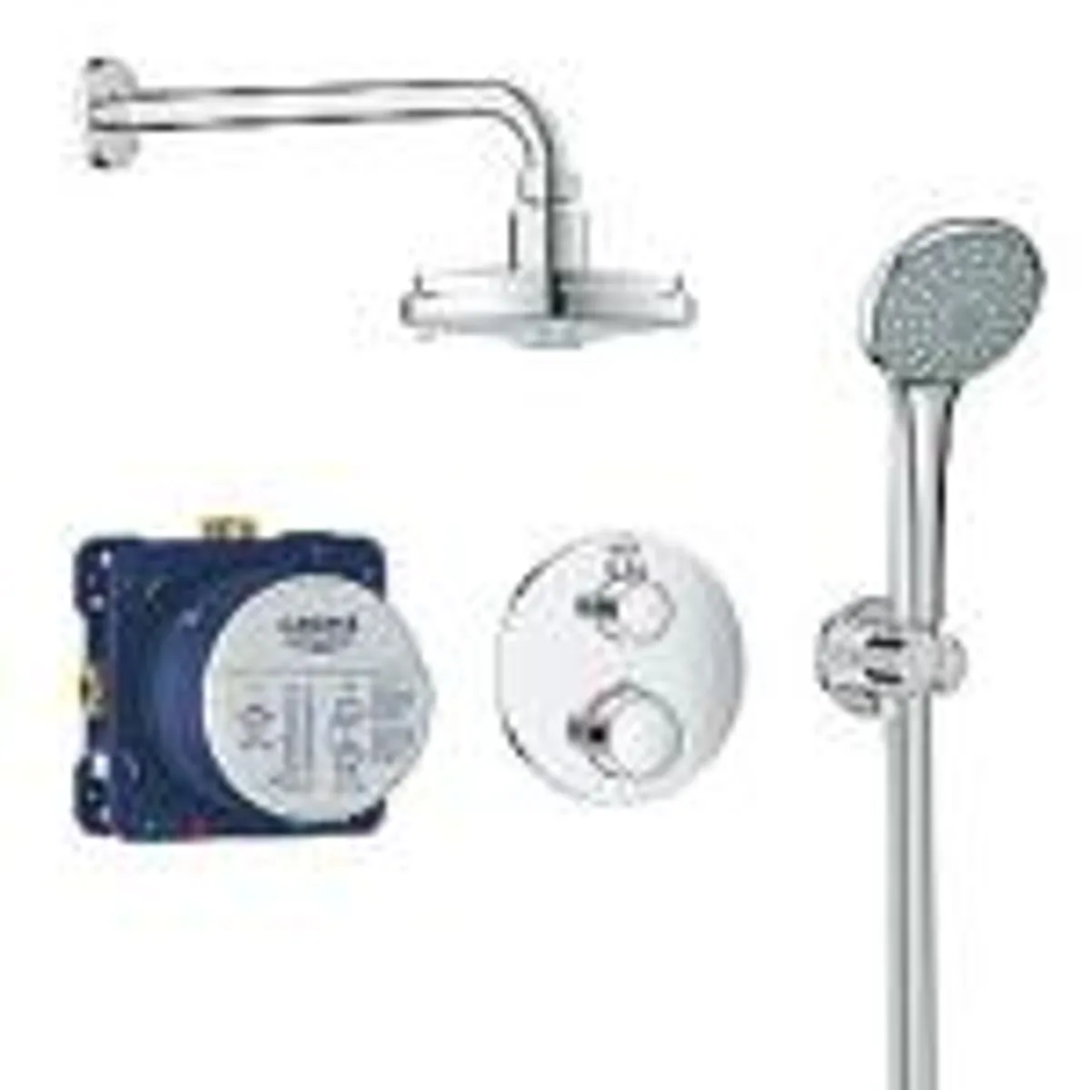 GROHE grohtherm sampak Brusesæt med Rainshower Cosmopolitan 160 brusehoved