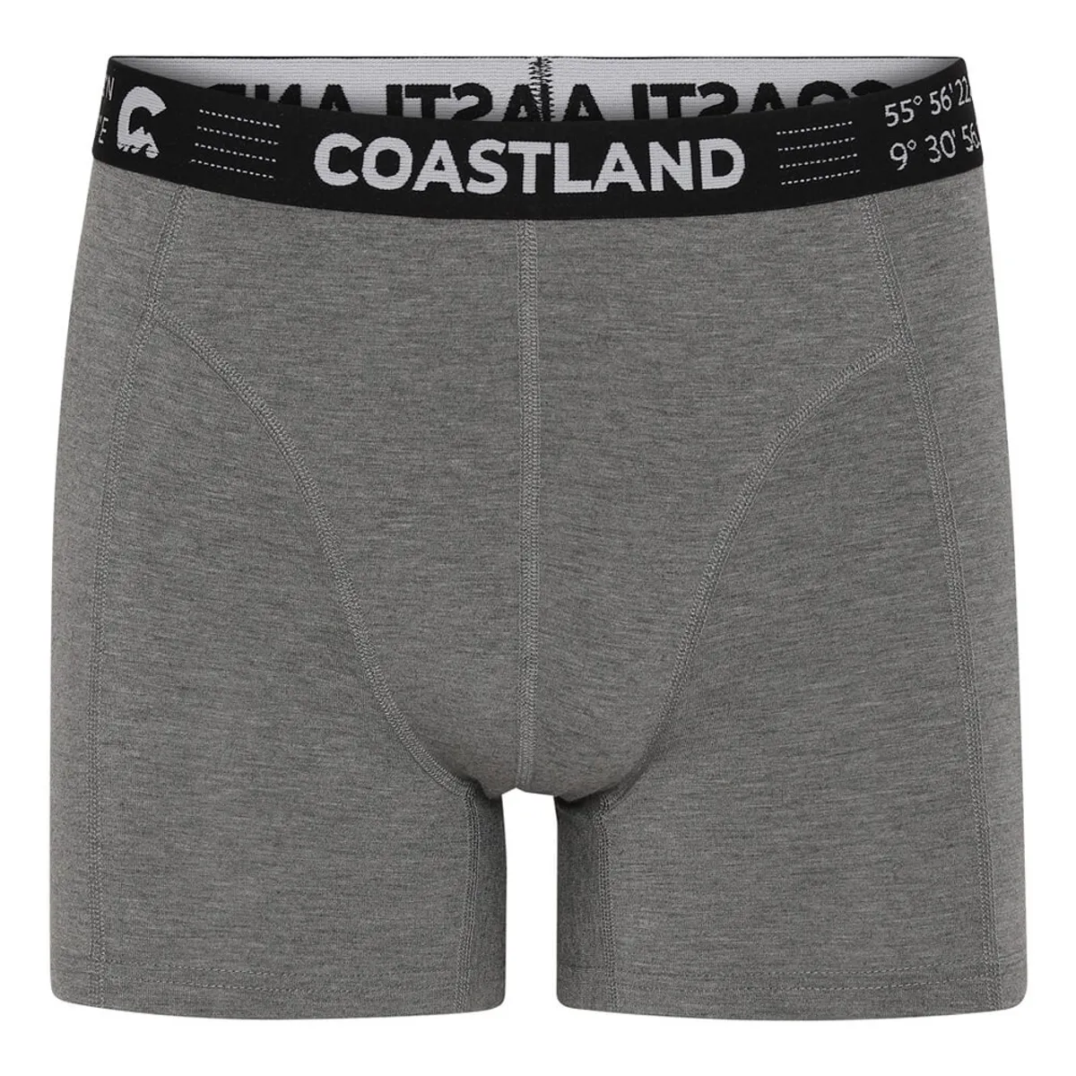 Grå Coastland uld-boxershorts herre, Large