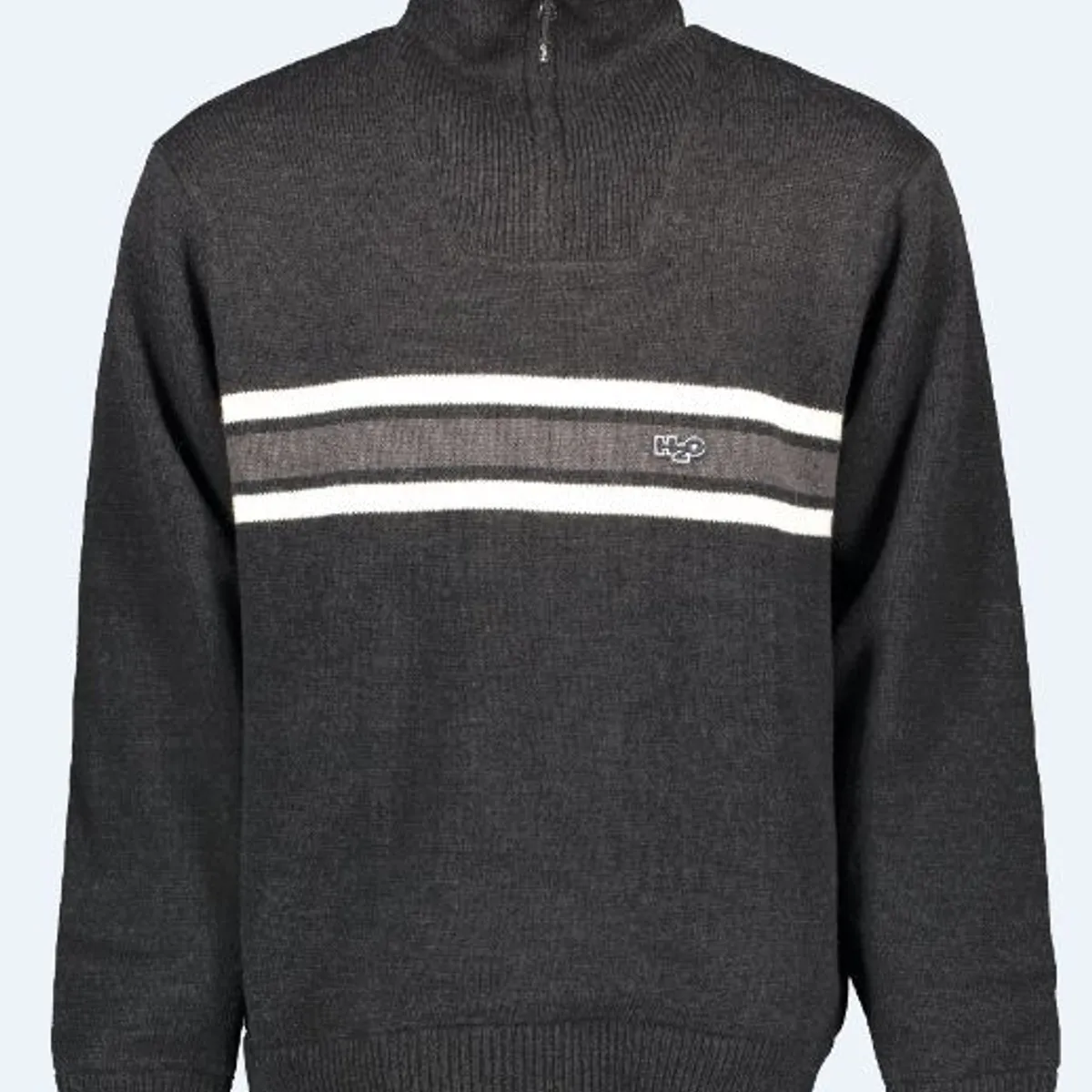 H2o Icon Stripe Wind Knit Herre (Farve: Black/dark Steel Blk, Størrelse: Xxl)