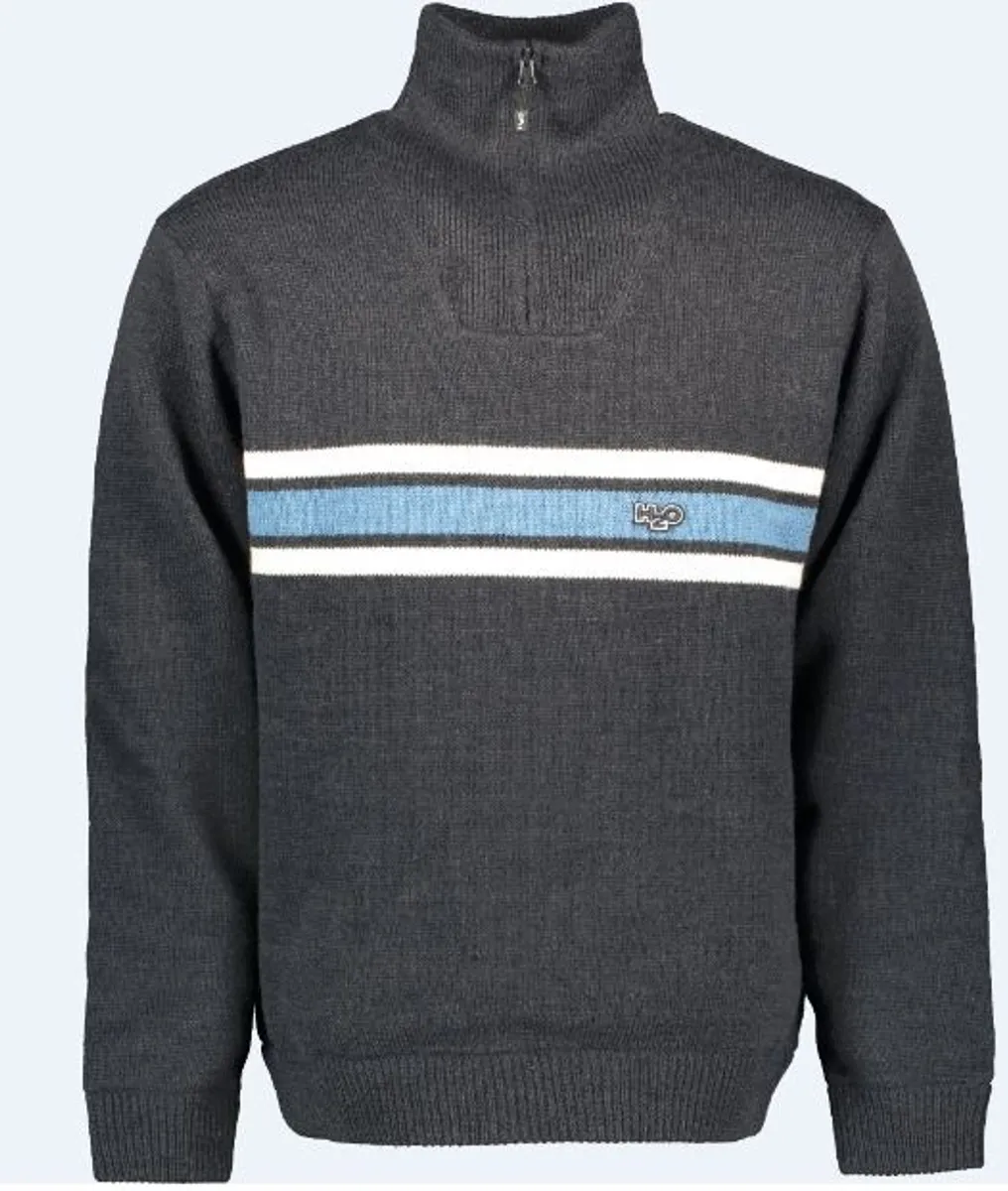 H2o Icon Stripe Wind Knit Herre (Farve: Mørkeblå, Størrelse: Xl)