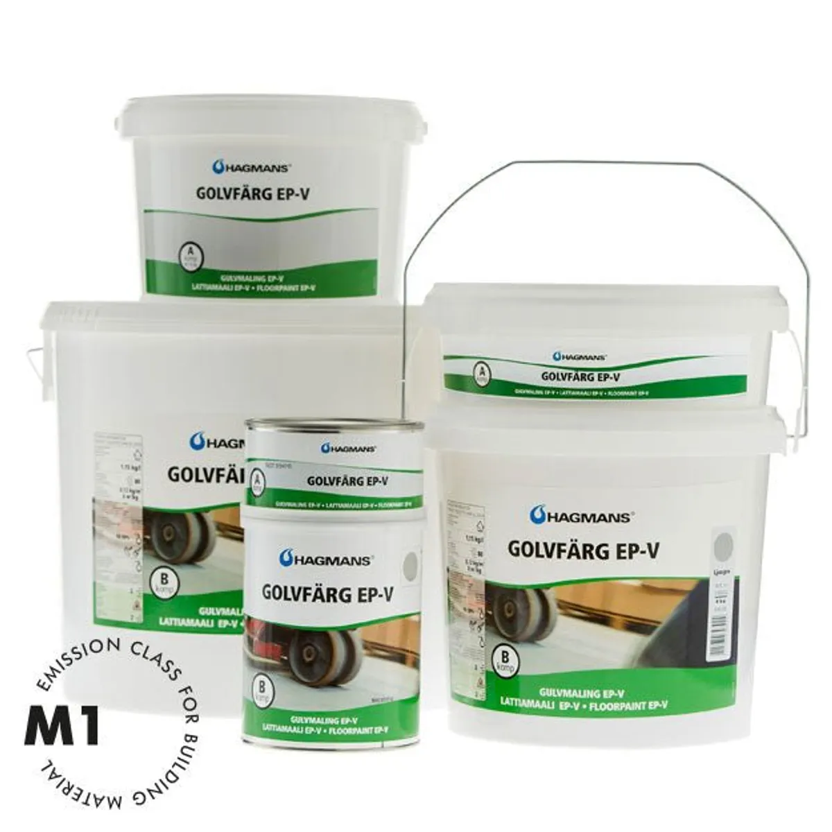 Hagmans Epoxygulvmaling EP-V - 4 KG - Maling