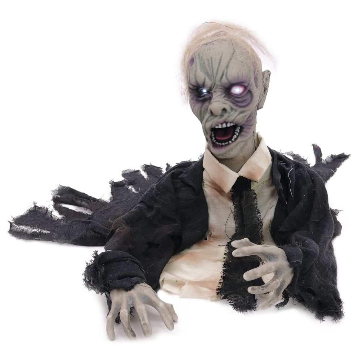 Halloween Zombie Figur med effekter - 43 cm