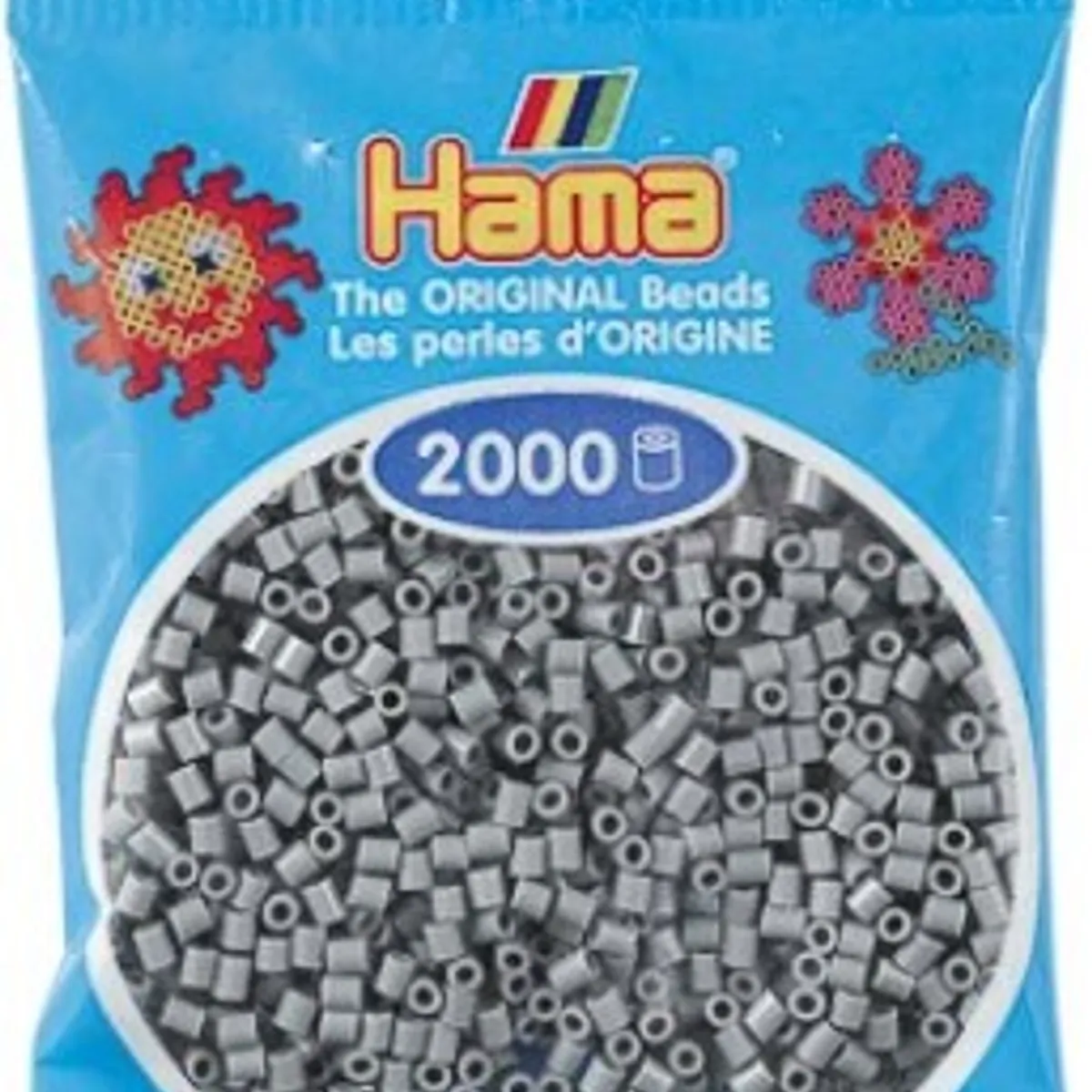 Hama Mini Perler - Grå - 2.000 Stk. - 501-17