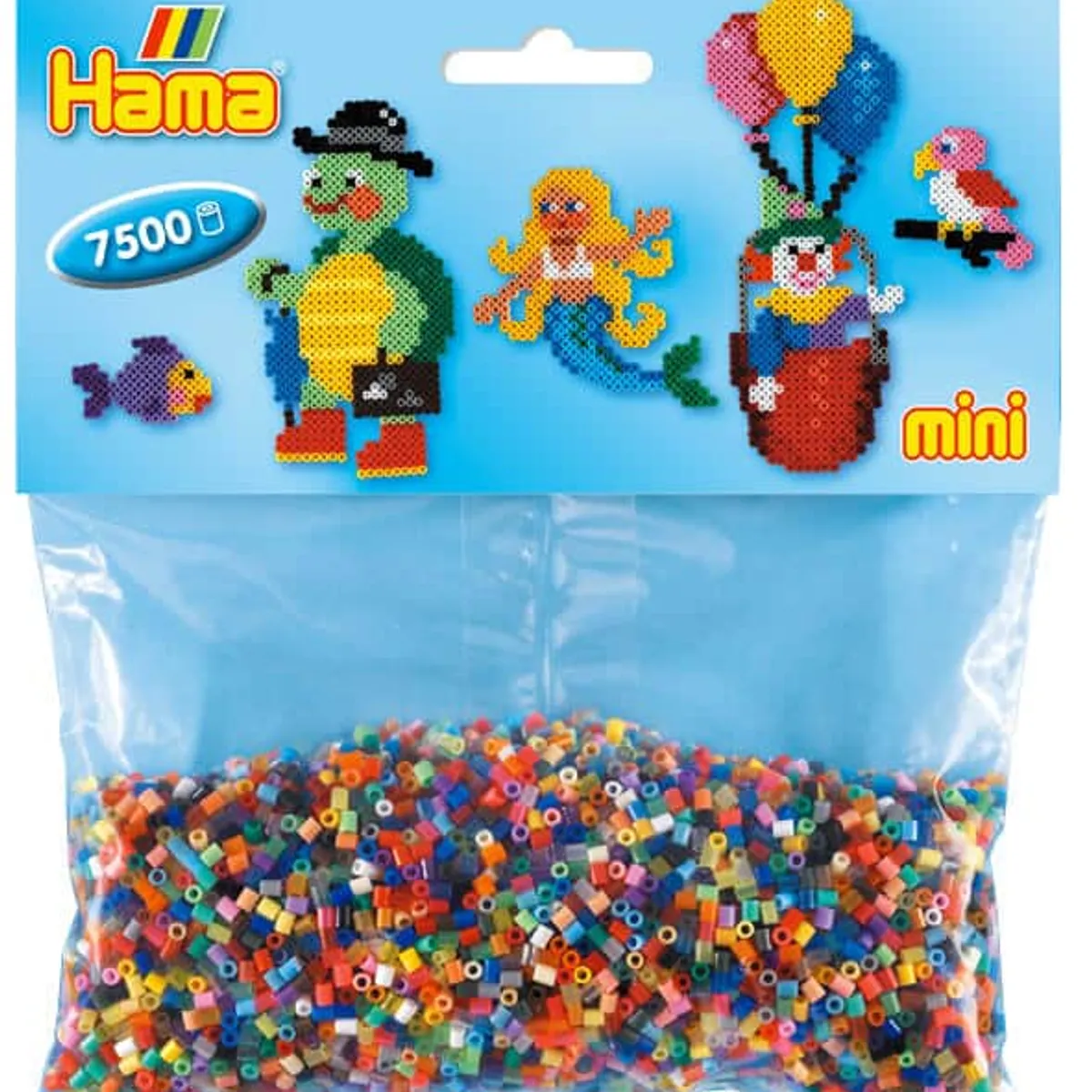 Hama Mini Perler Mix Farver 7.500 Mini Perler