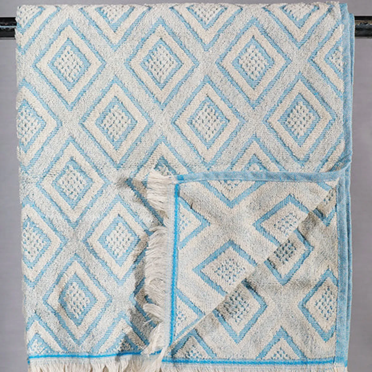 Hamam frotte diamond blå - 70*140cm