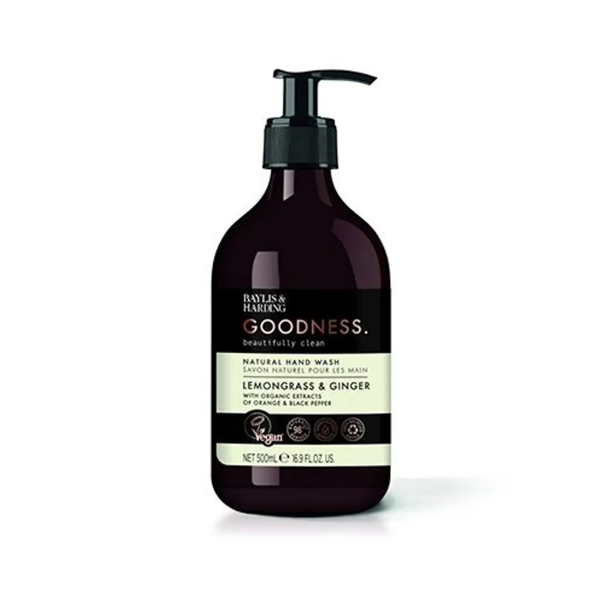 Hand Wash lemongrass & ginger Baylis & Harding Goodness - 500 ml