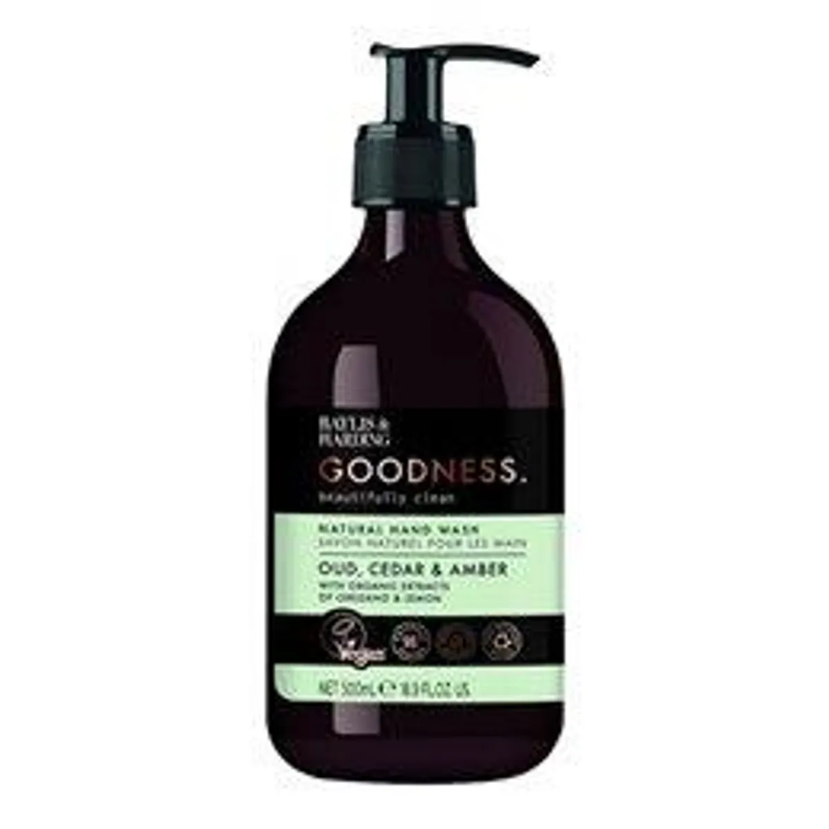 Hand Wash oud, cedar & amber Baylis & Harding Goodness - 500 ml