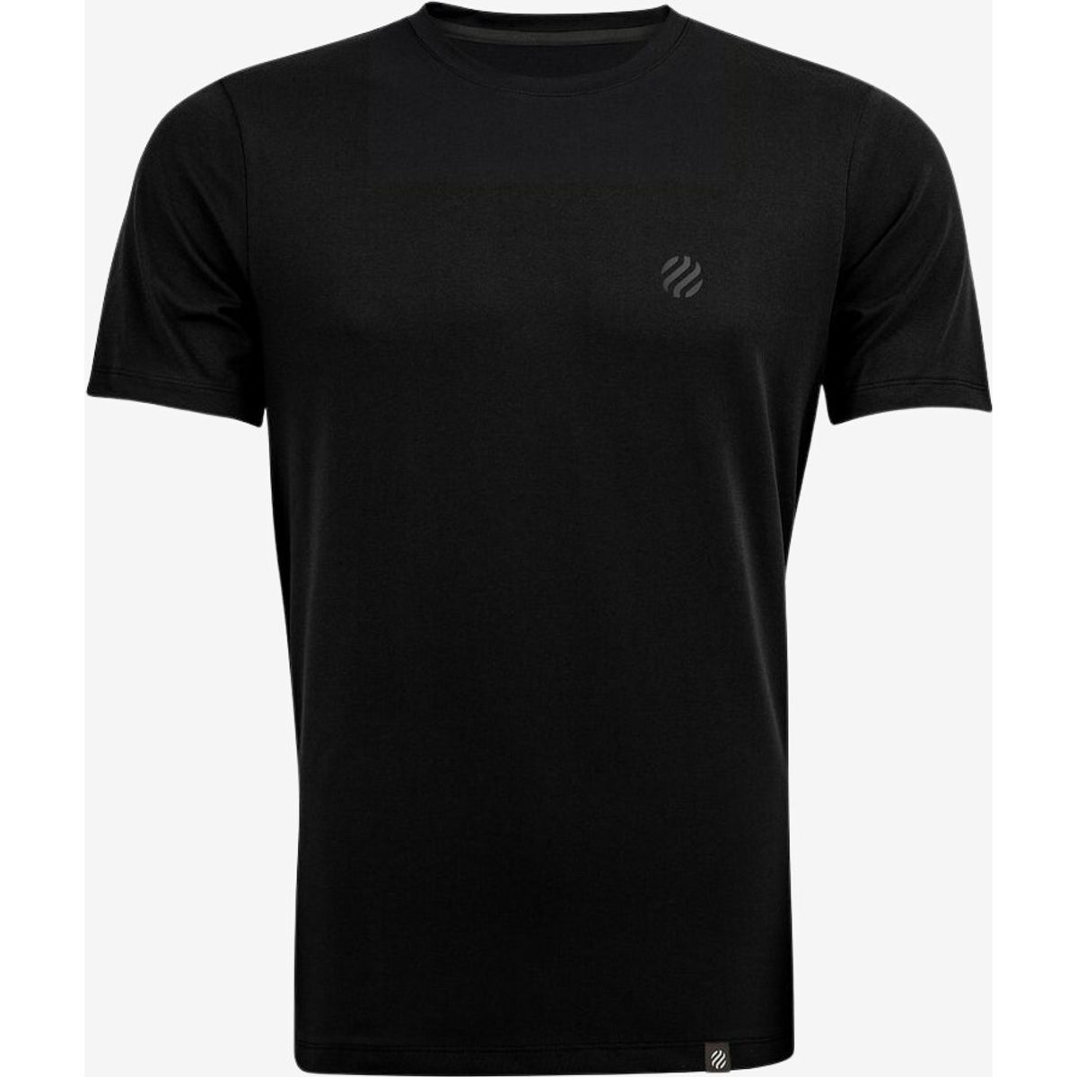 Heimplanet - T-Shirt m/ reflekterende logo ball (Sort) - M