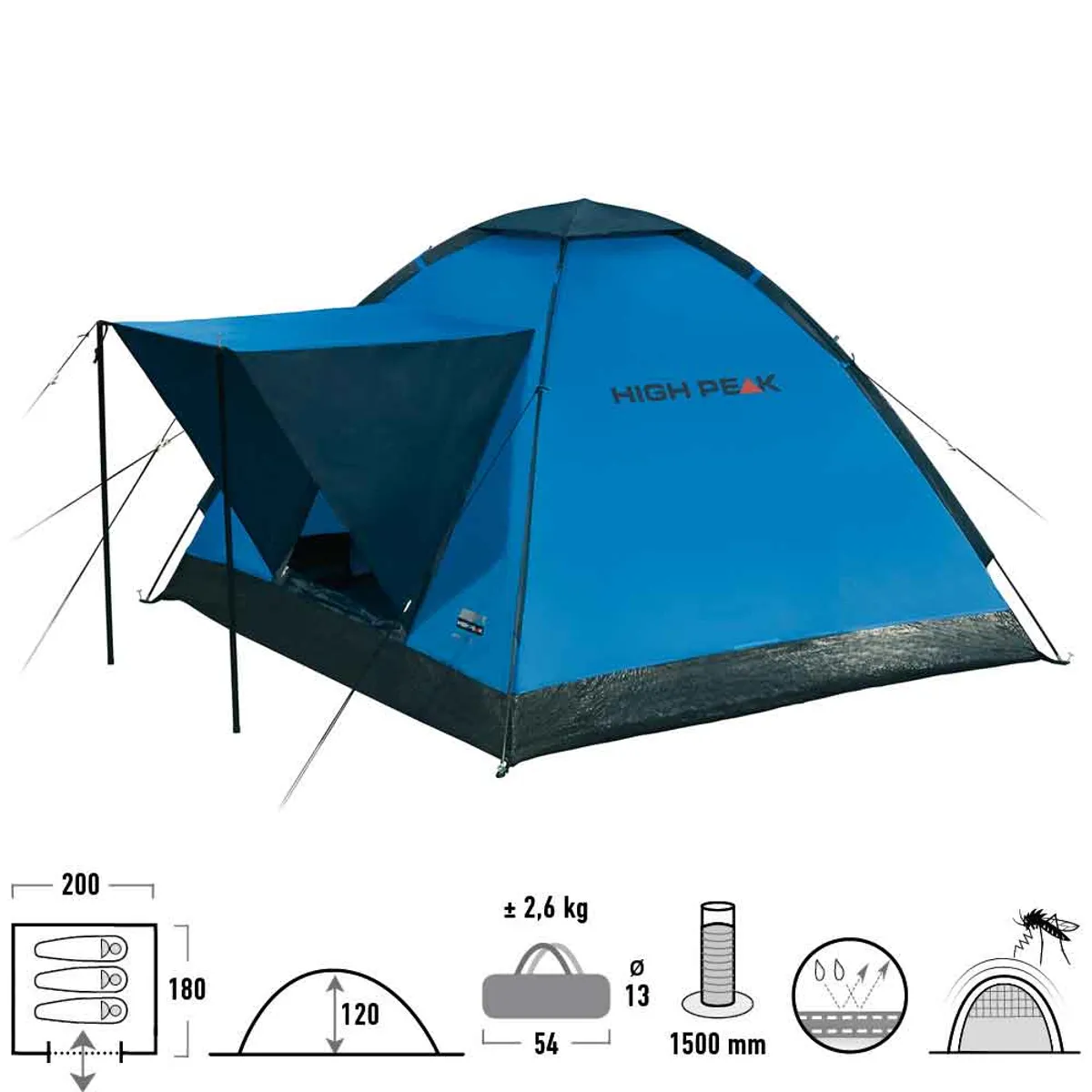 High Peak Beaver 3 - Blue