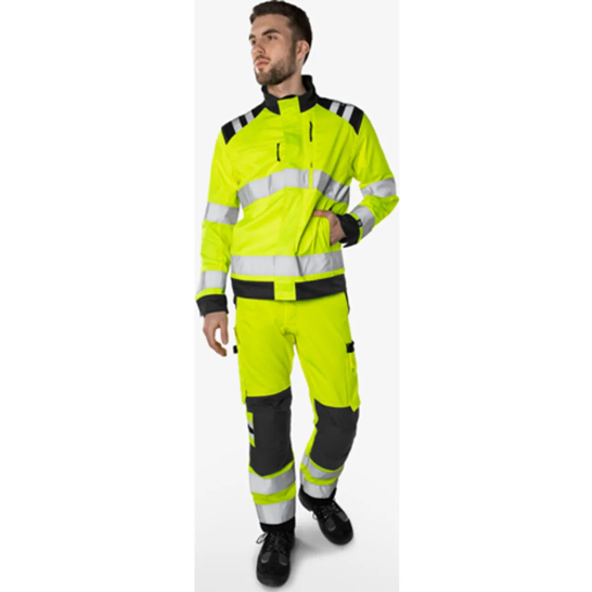 HIVIS GREEN BUKSER KL.2 2651 G