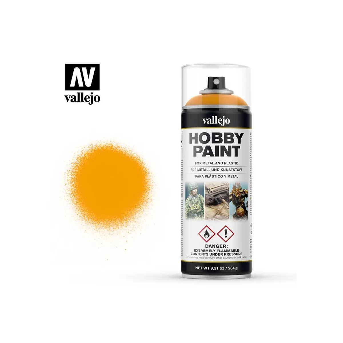 Hobby Paint Primer Basis Fantasy Sun Yellow - Spraymaling - Vallejo