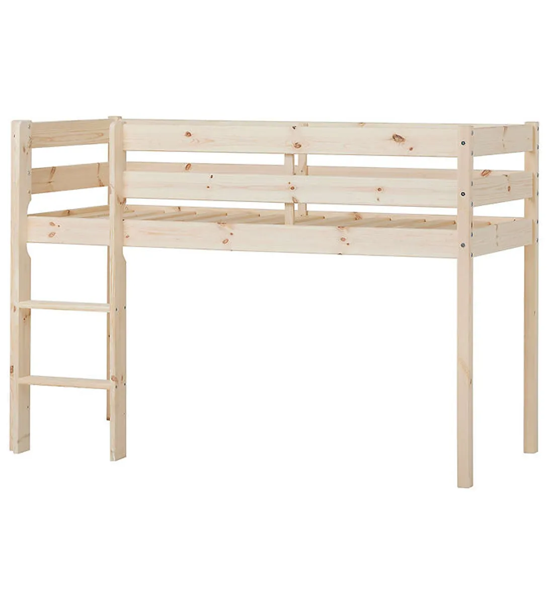 Hoppekids Seng - Halvhøj - ECO Comfort - Natural Wood