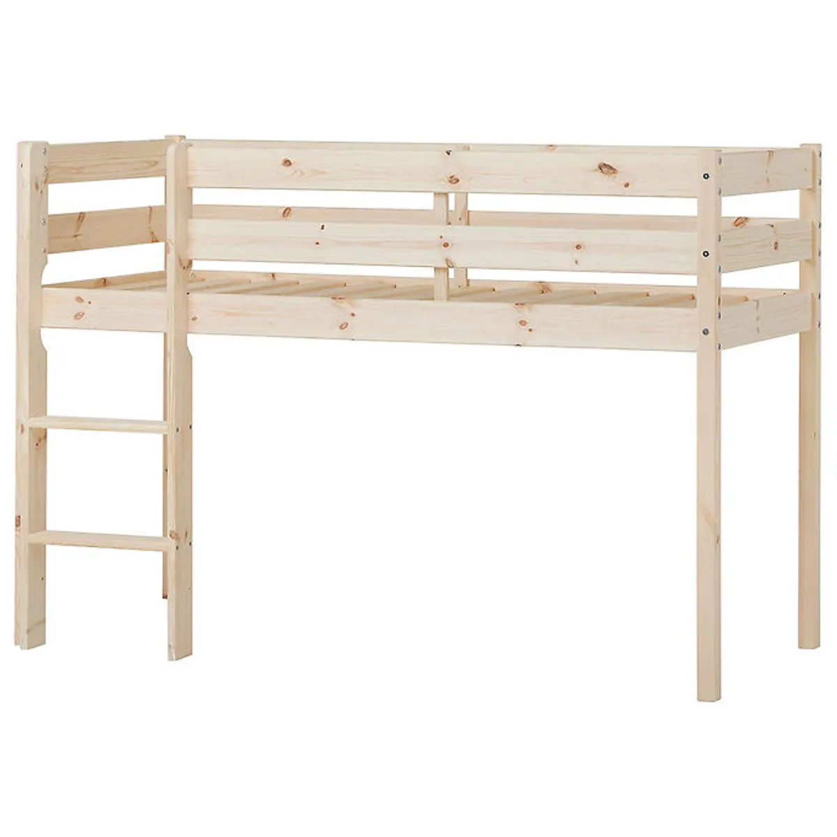 Hoppekids Seng - Halvhøj - ECO Comfort - Natural Wood