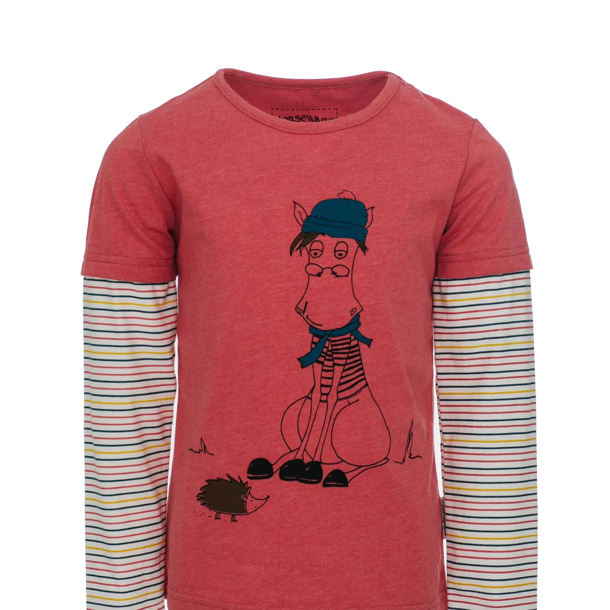 Horseware langærmet t-shirt Rød 9-10 år