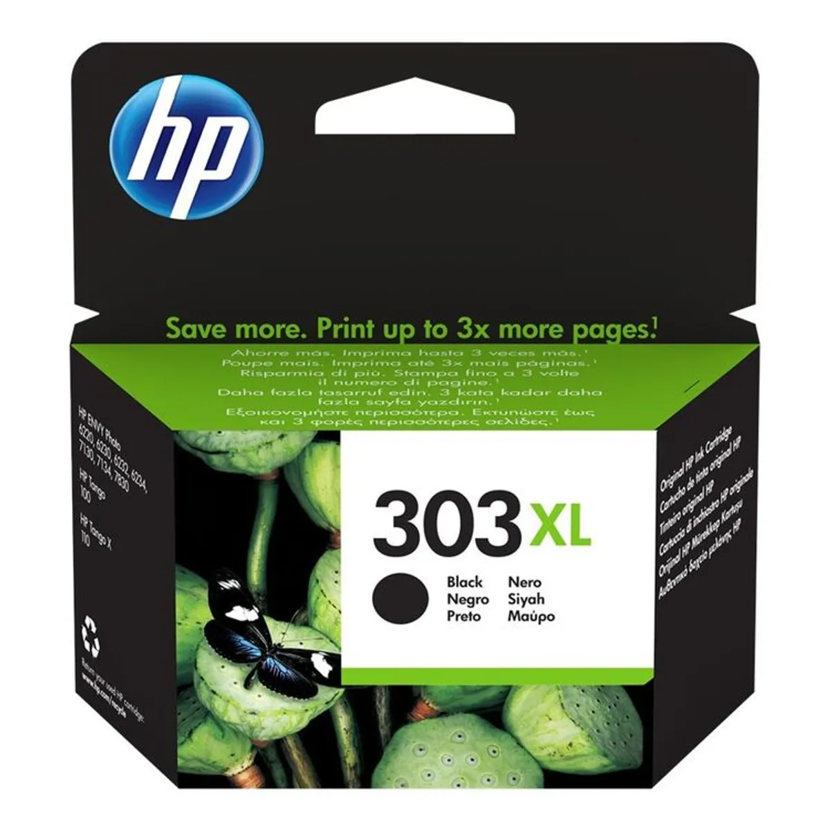 HP 303XL Sort blækpatron T6N04AE