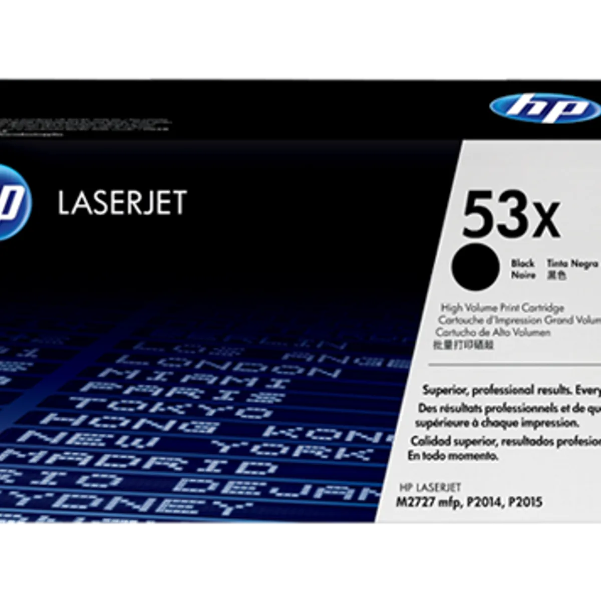 HP 53X Toner Q7553x Sort