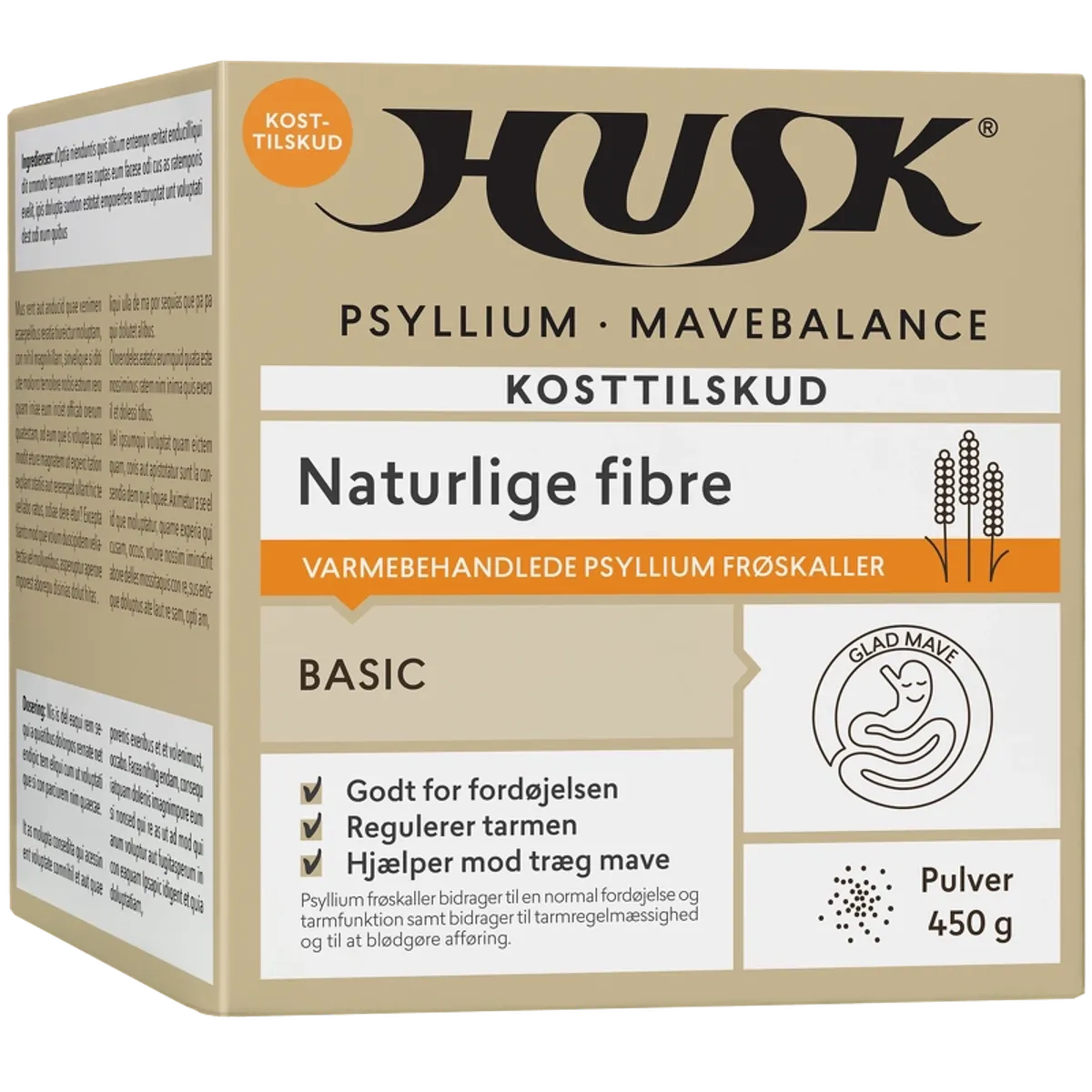 HUSK Psyllium Mavebalance Pulver 450 gr.