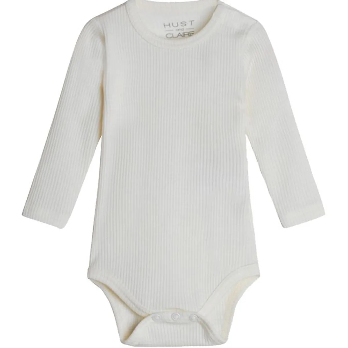 Hust and Claire Body l/æ - Berry - Rib - Uld - Off White