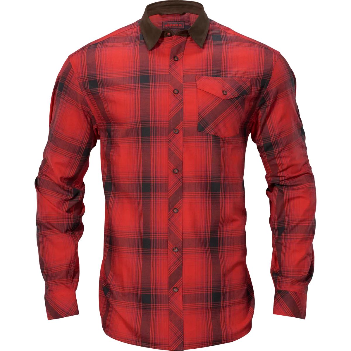 Härkila Driven Hunt flannel skjorte Red/Black check L