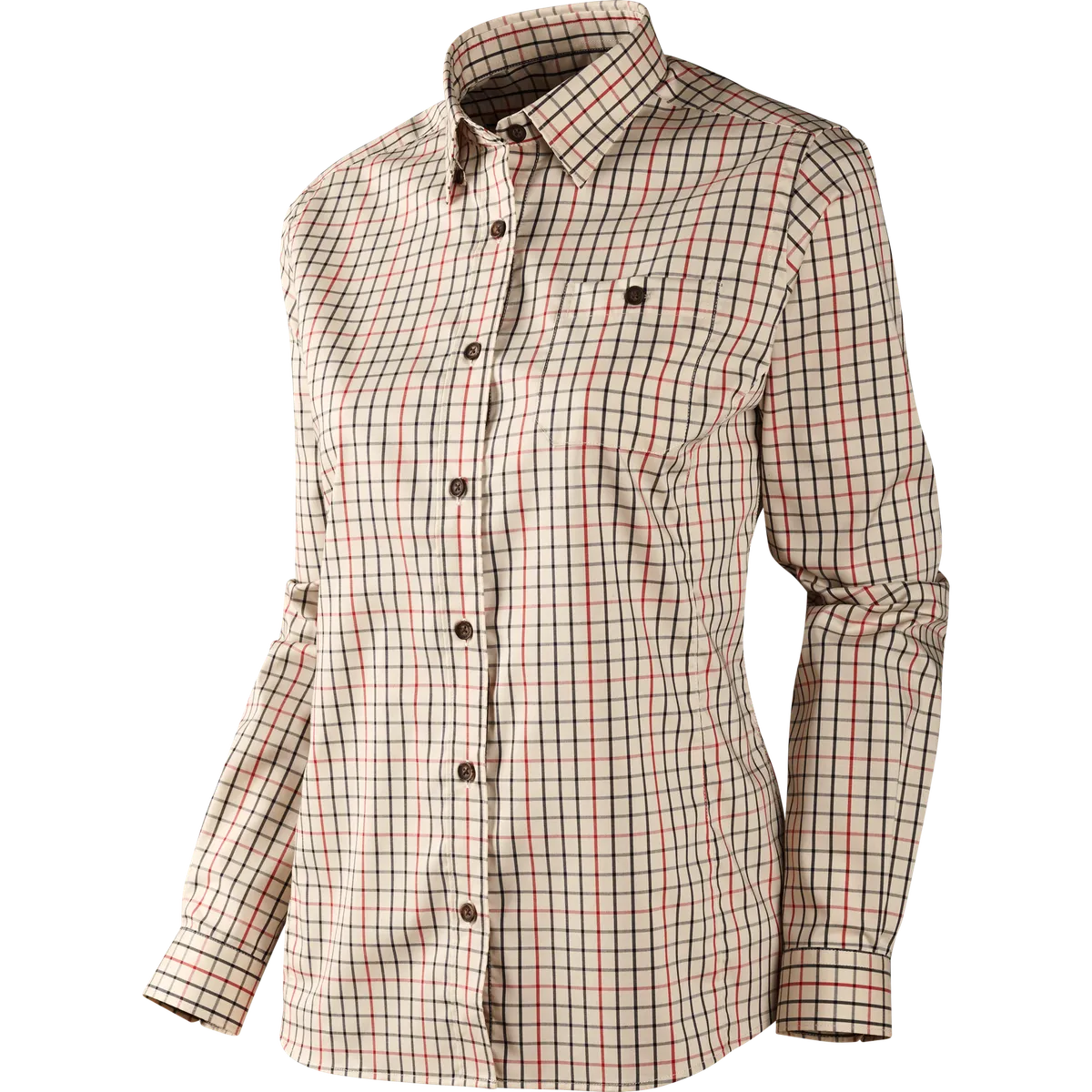 Härkila Lancaster Lady L/S skjorte Red check L