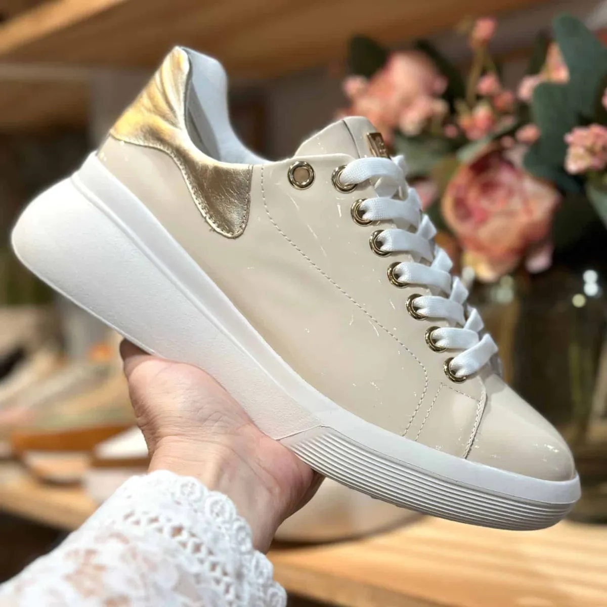 Högl Sneakers Wave -Creme Platin 40