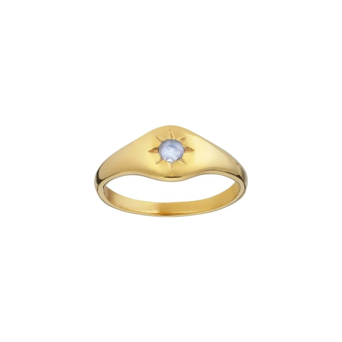 Ibiza Star & Moon Ring Gold - 58