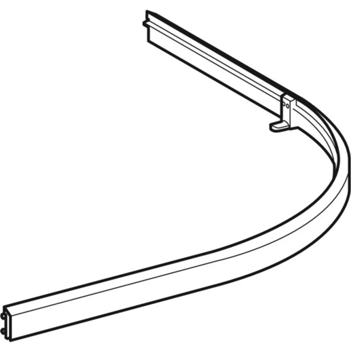 Ifö Solid bundprofil VR 80x80 natur