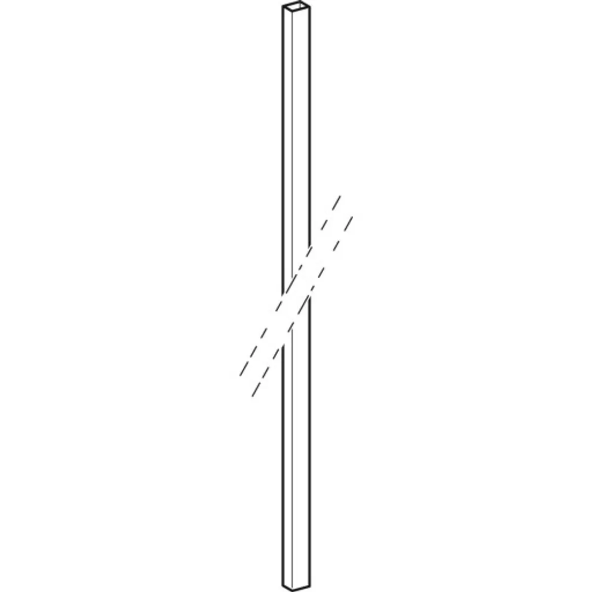 Ifö Solid støtte profil hvid VS L=1840