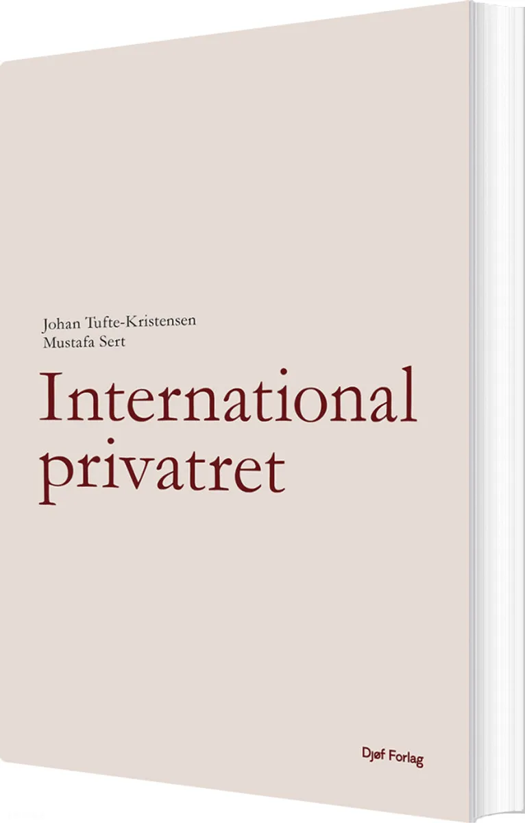 International Privatret - Johan Tufte-kristensen - Bog