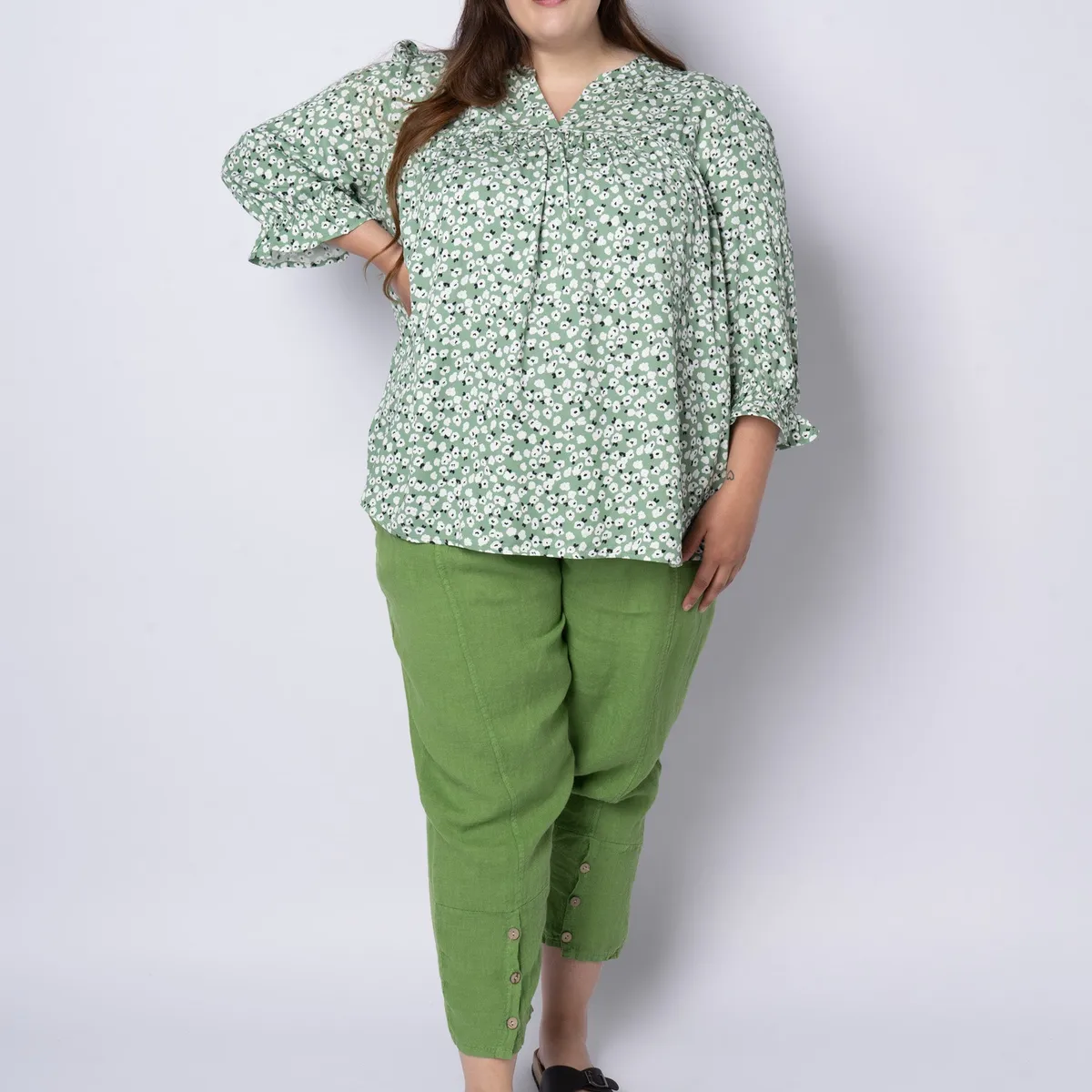 Jacksonville - Soft Green - Bluse - M/46-48