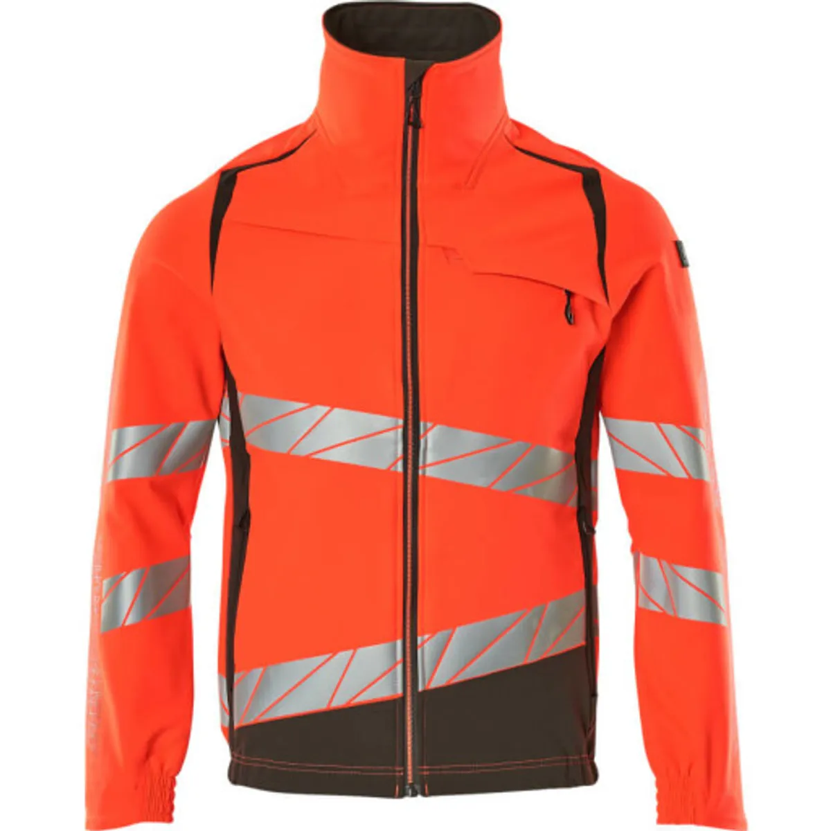 JAKKE,L,HI-VIS RØD/MØRK ANTRAC