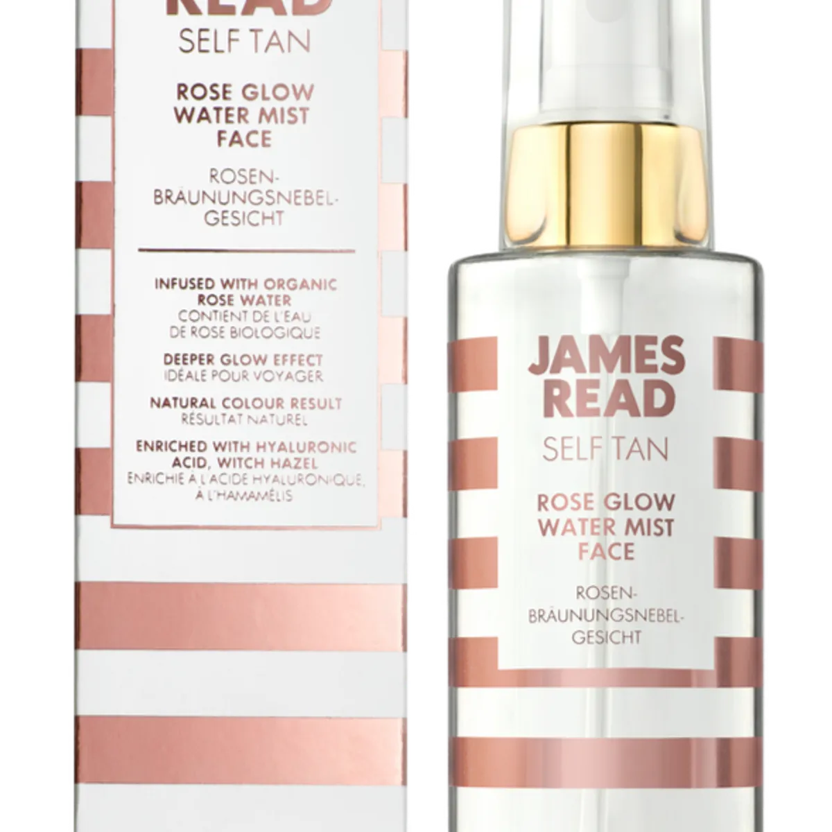 James Read Rose Glow Water Mist Face, 100ml.