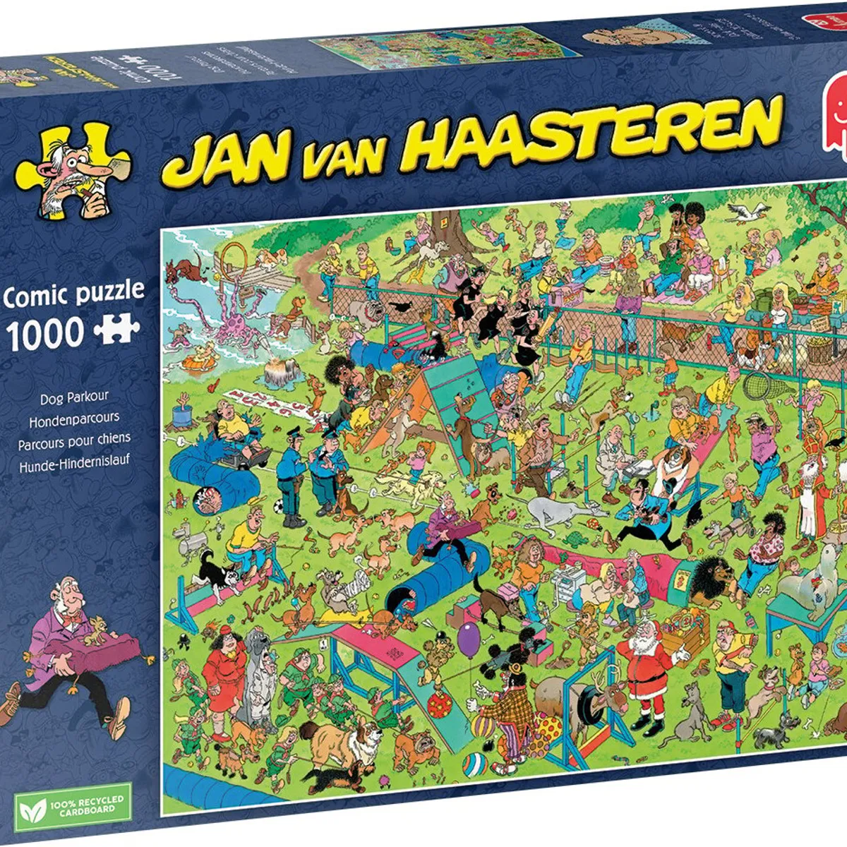 Jan Van Haasteren Puslespil - Dog Parcour - 1000 Brikker