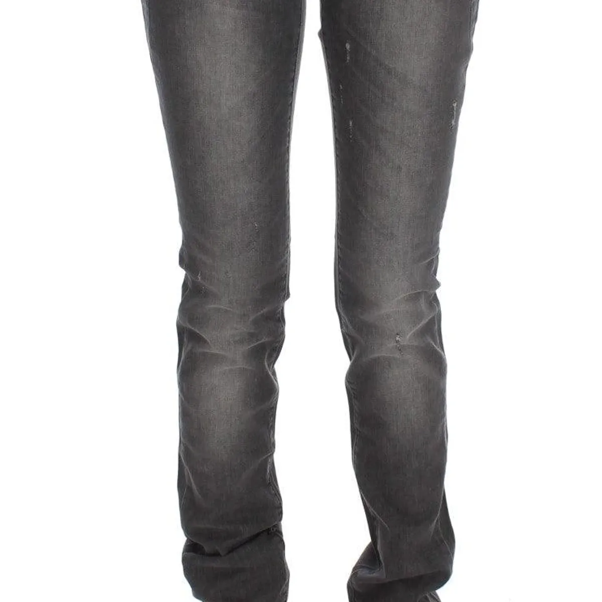 John Galliano Elegant Slim Fit Gray Wash Jeans