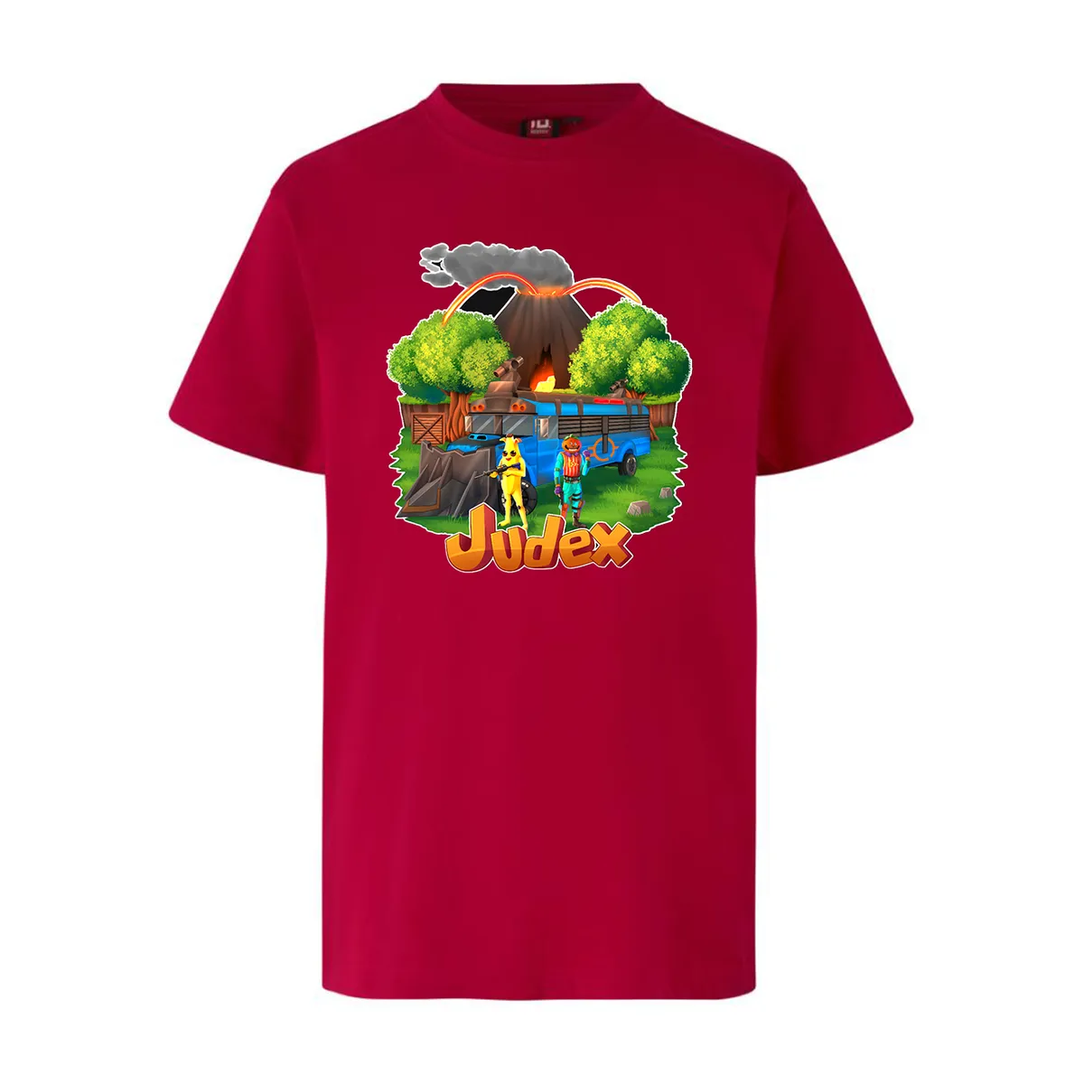 Judex Fortnite Battlebus Tee - Rød | 8-10