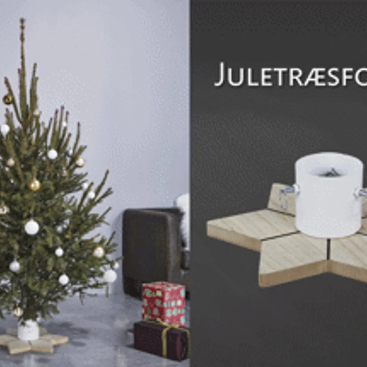 Juletræsfod Stjerneformet